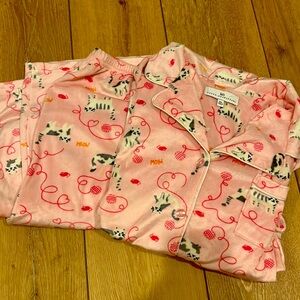 Kitty Cat Pink Fleece PJs XL
